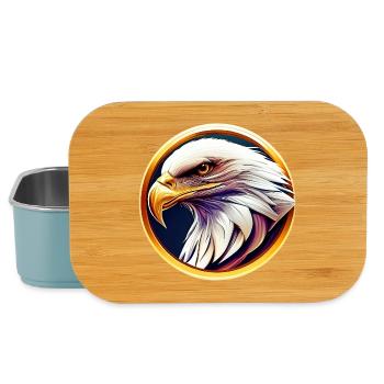 Bald eagle - Lunch Box - light blue - Front