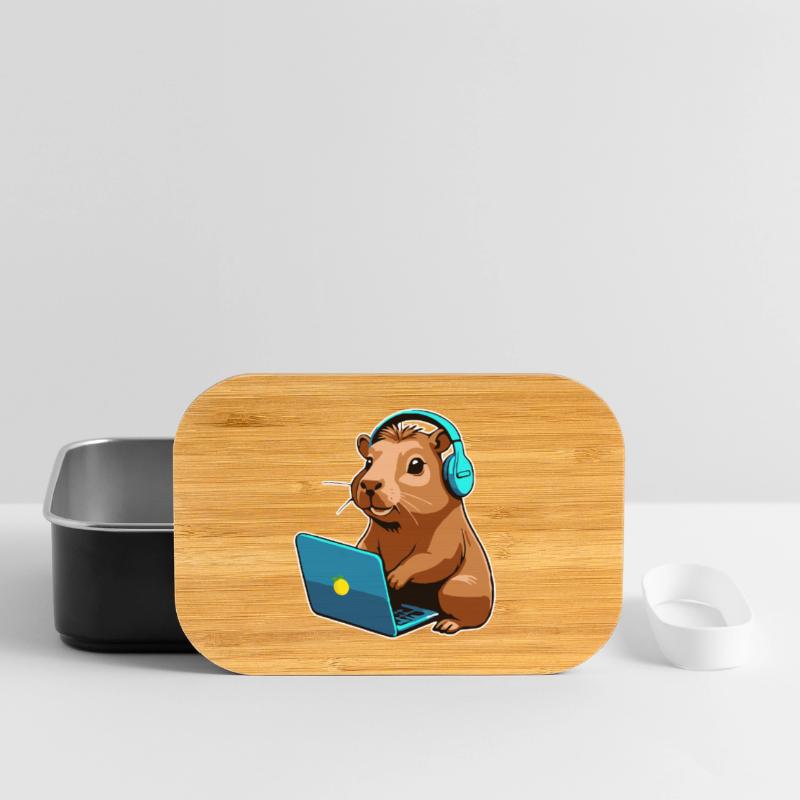 Capybara Programmierer Coder Computer Lunch Box