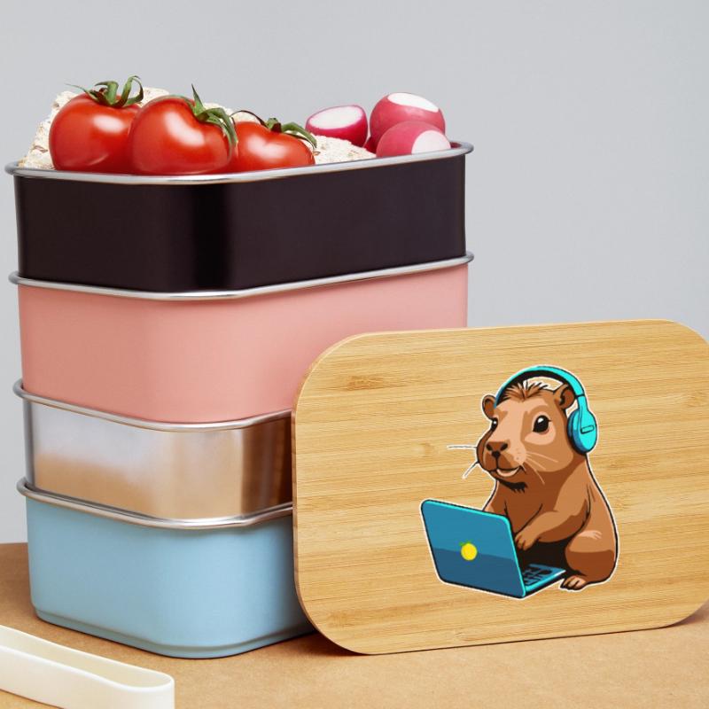 Capybara Programmierer Coder Computer Lunch Box