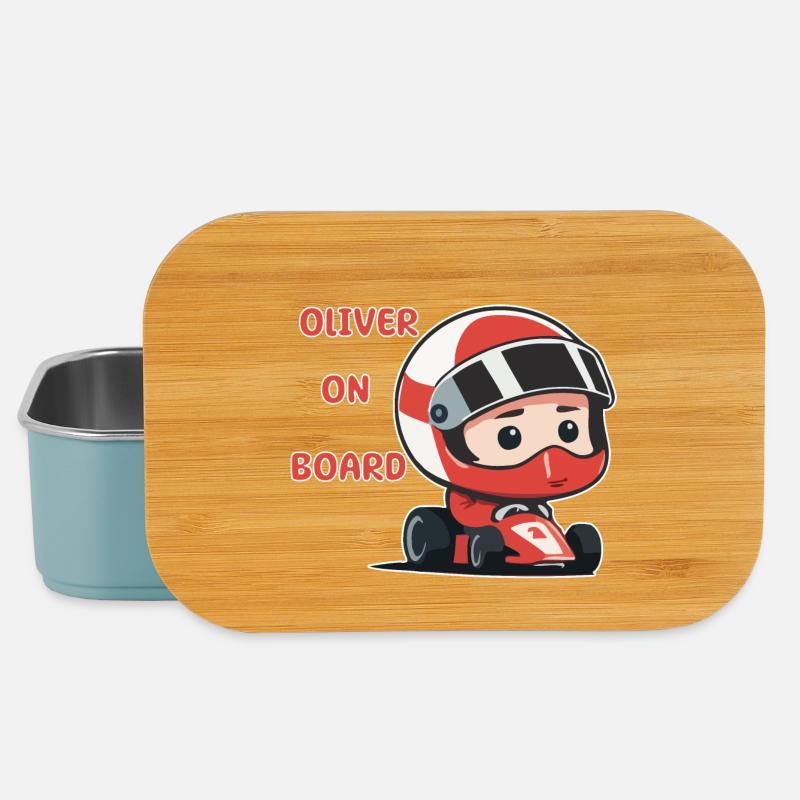 Oliver on board - Lunch Box - light blue