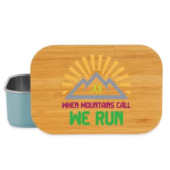 Trail Runners - When Mountains Call - We Run - Lunch Box - light blue - Front