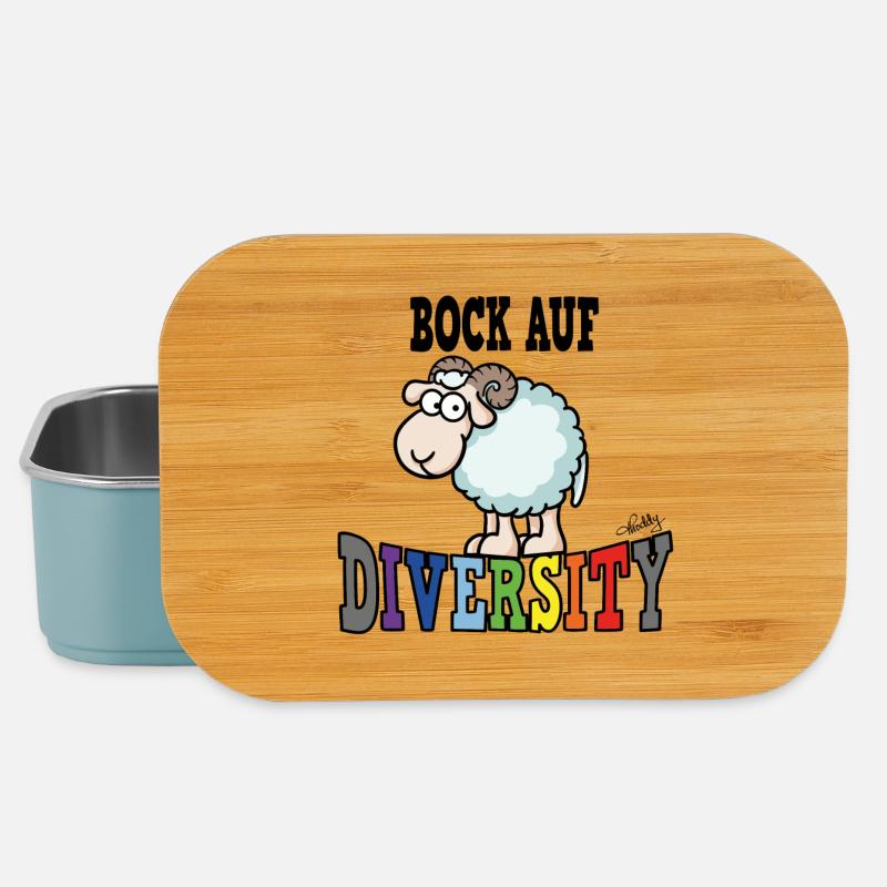 Bock auf Diversity - Lunch Box - Hellblau
