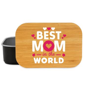 Beste Mutter der Welt - Lunch Box - Schwarz - Vorne