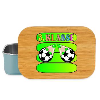 Grundschule 3. Klasse Fußball - Lunch Box - Hellblau - Vorne