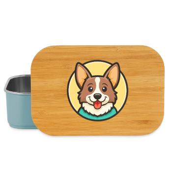 Gonczy Polski Hund Rasse Cartoon Kawaii Clipart Haustier - Lunch Box - Hellblau - Vorne