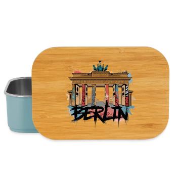 Urban Berlin Style – Brandenburg Gate - Lunch Box - light blue - Front