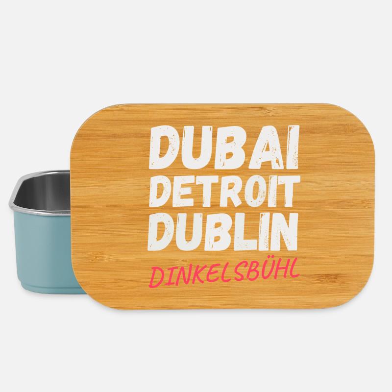 Dubaï-Détroit-Dublin - Boîte à goûter - bleu pâle