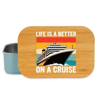 Life is a Better on a Cruise - Lunch Box - light blue - Front