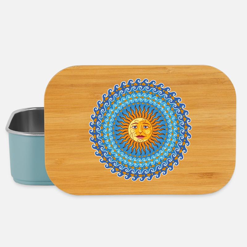 Mediterrane Sonne - Lunch Box - Hellblau