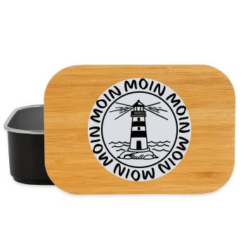 Moin Moin Lighthouse – Maritime Coastal Design - Lunch Box - black - Front