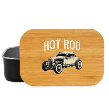 Voiture classique Hot Rod - Boîte à goûter - noir - Devant