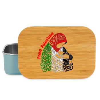 Free Palestine - Lunch Box - light blue - Front