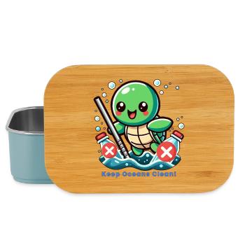 Keep Oceans Clean - Lunch Box - light blue - Front