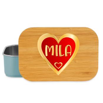 MÄDCHENNAME MILA HEART - Lunch Box - Hellblau - Vorne