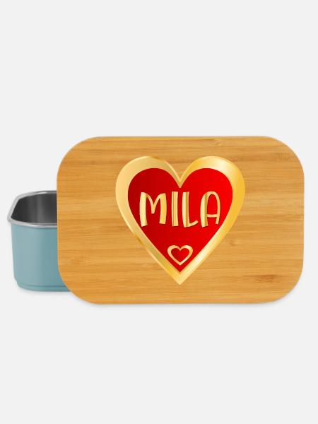 MÄDCHENNAME MILA HEART - Lunch Box - Hellblau