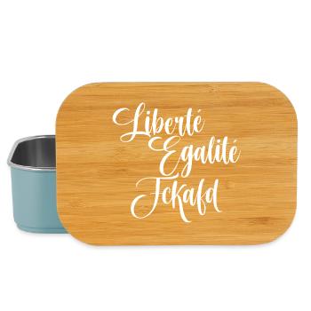 Liberté Egalité Together against AFD Summer 2025 - Lunch Box - light blue - Front