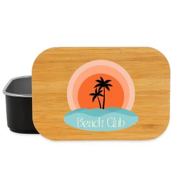 Beach Club Sunset - Lunch Box - black - Front