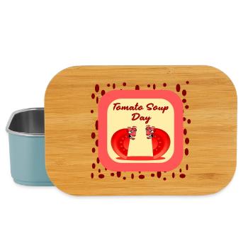 Funny Tomato Soup Day - Lunch Box - light blue - Front