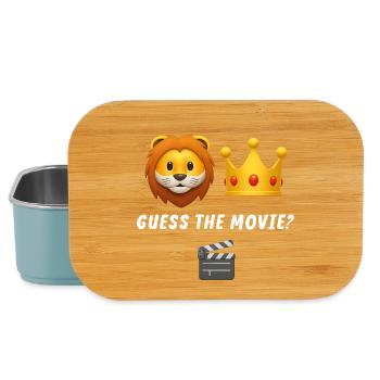 Lion and Crown Guessing Game - Lunch Box - light blue - Front