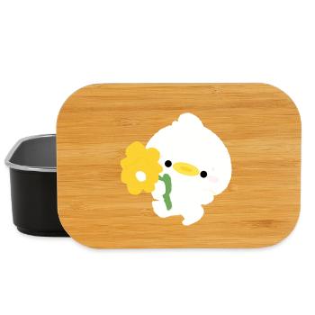 Canard romantique - Boîte à goûter - noir - Devant