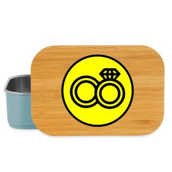 Eheringe Hochzeit Symbol - Lunch Box - Hellblau - Vorne