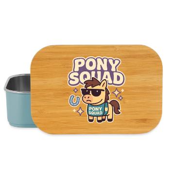 Pony Squad Cartoon Design - Lunch Box - Hellblau - Vorne