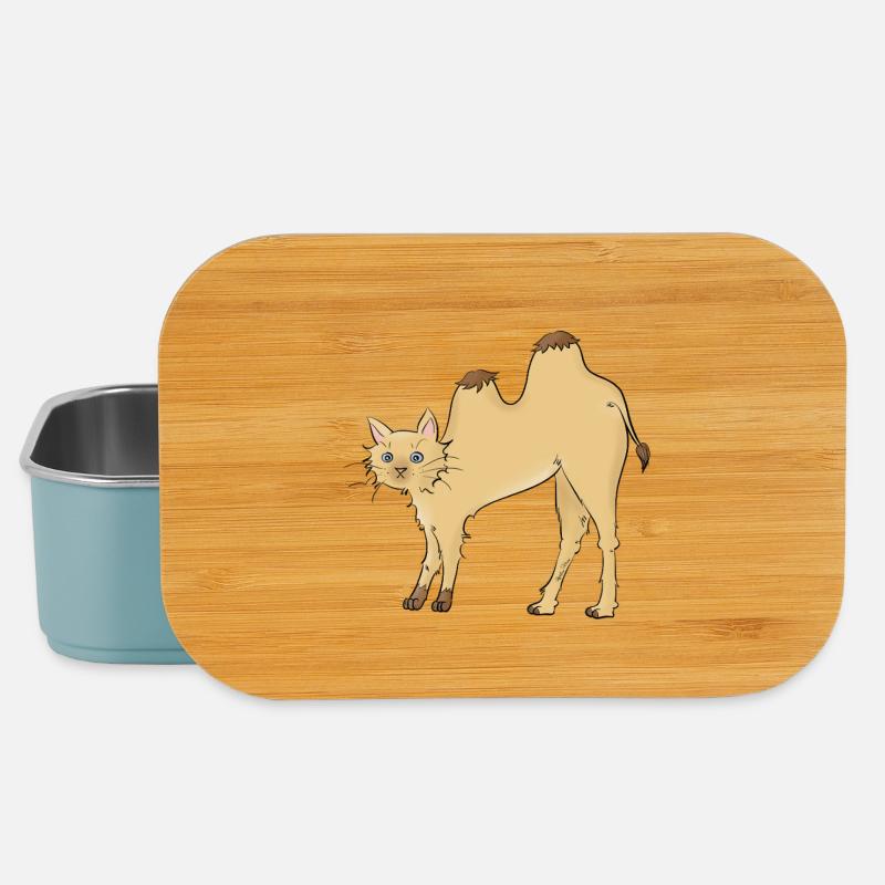 Cat-meau - Lunch Box - light blue