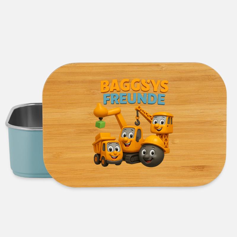 Baggys Baugeräte Kinderdesign - Lunch Box - Hellblau