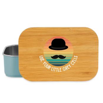 Poirot Use Your Little Grey Cells Vintage - Lunch Box - Hellblau - Vorne