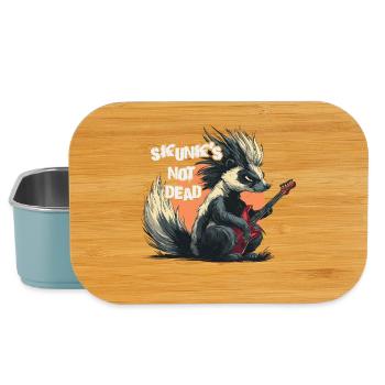 Drôle punk rock skunk jouant de la guitare - Boîte à goûter - bleu pâle - Devant