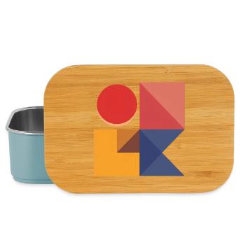 Kühne geometrische Formen — Modernes abstraktes Design - Lunch Box - Hellblau - Vorne