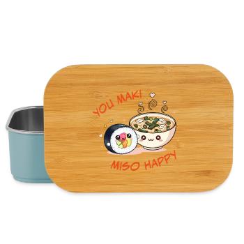 You Maki Miso Happy Sushi Bowl - Lunch Box - light blue - Front
