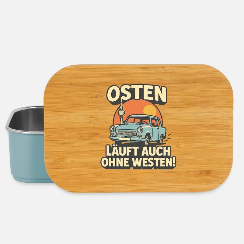 East runs even without West - Lunch Box - light blue