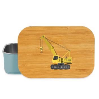 Crawler crane - Lunch Box - light blue - Front