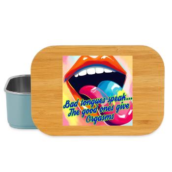 Zungen & Orgasmen - Lunch Box - Hellblau - Vorne