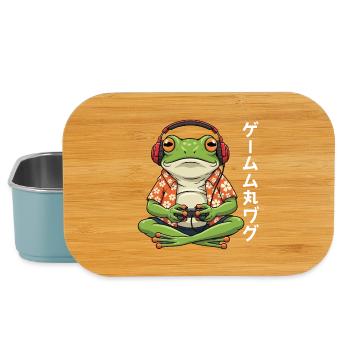 Hawaiianischer Gamer-Frosch - Lunch Box - Hellblau - Vorne