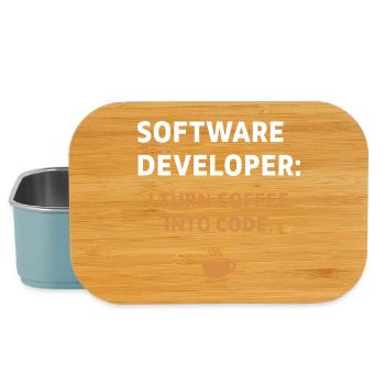 Software Developer - Coffee Edition - Lunch Box - light blue - Front