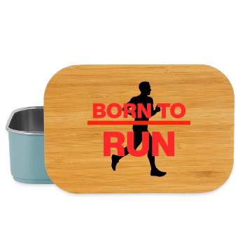 NÉS POUR COURIR – POUVOIR DE POURRITURE ! - Boîte à goûter - bleu pâle - Devant