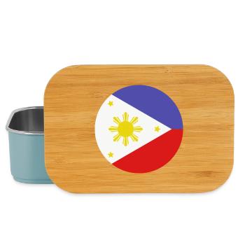 Philippines round flag - Lunch Box - light blue - Front