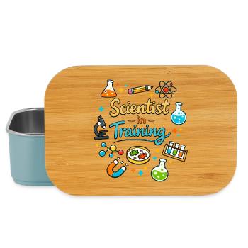Young scientist in training - Lunch Box - light blue - Front