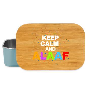 KEEP CALM AND ALAF! SHROVE MONDAY AND CARNIVAL FAN - Lunch Box - light blue - Front