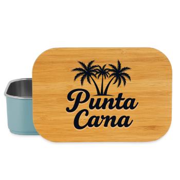 Punta Cana Caribbean Vacation with Palm Trees - Lunch Box - light blue - Front