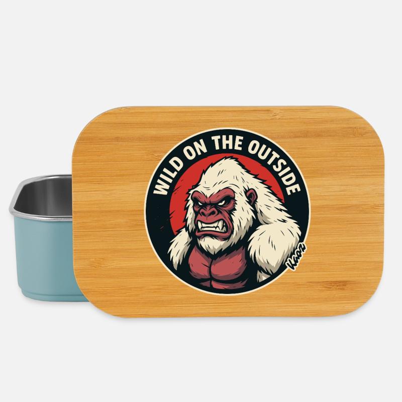 Wilder Gorilla Außen Wild - Lunch Box - Hellblau