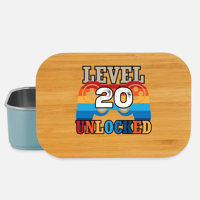 Level 20 Unlocked - Lunch Box - Hellblau