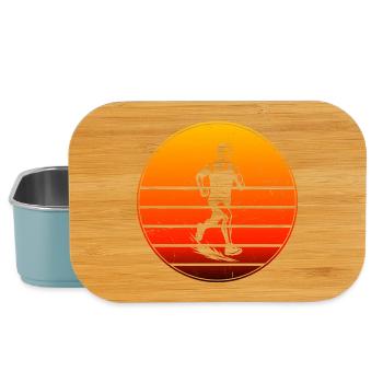 Iconisches Running Motiv - Lunch Box - Hellblau - Vorne