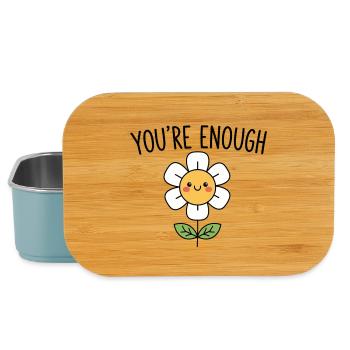 You’re Enough – Positive Affirmation - Lunch Box - Hellblau - Vorne