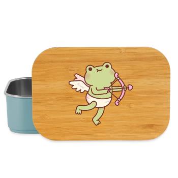Süßer Frosch-Amor Engel - Lunch Box - Hellblau - Vorne