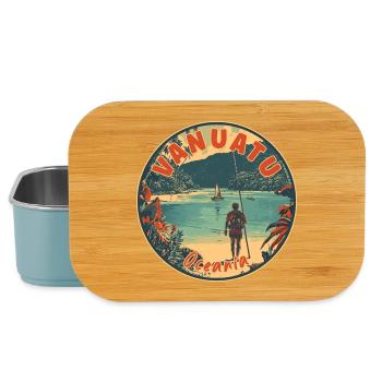 Discover Vanuatu In Oceania Tropical Paradise - Lunch Box - light blue - Front