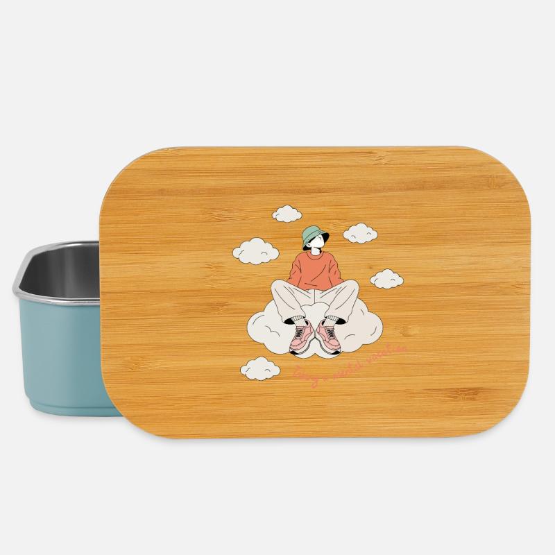Taking a mental vacation - Lunch Box - light blue