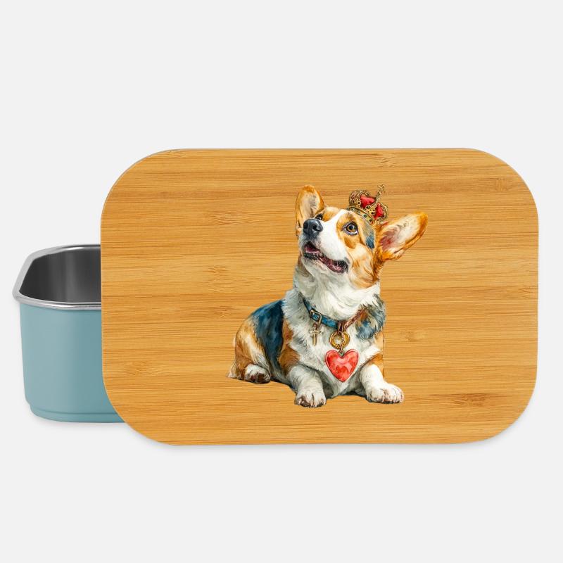Königlicher Corgi  - Lunch Box - Hellblau